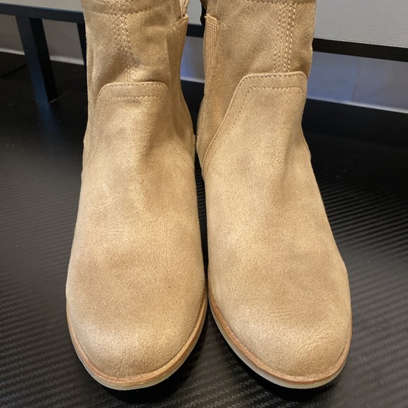 Blowfish Malibu Beam Chelsea Boots Sz 8 Brown Suede Casual Block Heels‎ - Picture 5 of 8